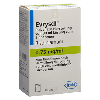 EVRYSDI Plv 0.75 mg/ml f Lös m 5 Dosierspr 80 ml