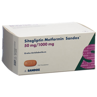 SITAGLIPTIN Metformin Sandoz 50/1000mg 196 Stk