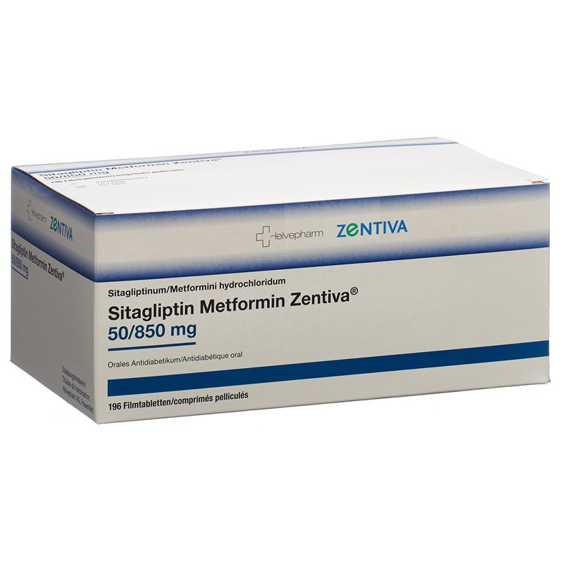 SITAGLIPTIN Metformin Zentiva 50/850mg 196 Stk
