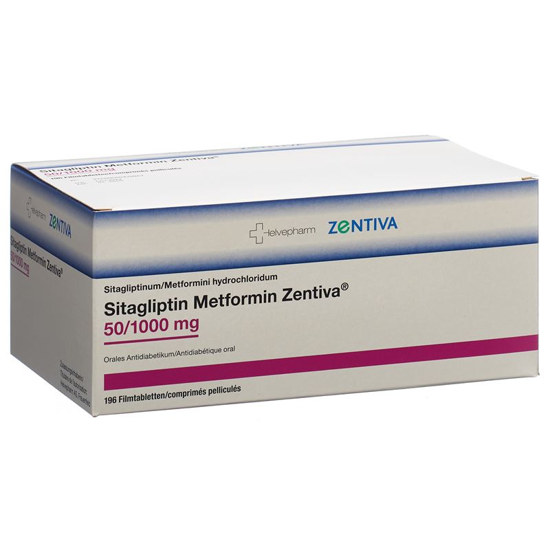 SITAGLIPTIN Metformin Zentiva 50/1000mg 196 Stk