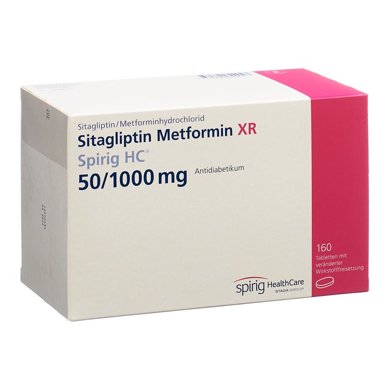SITAGLIPTIN Metfor XR Spirig HC 50/1000mg 160 Stk