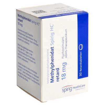 METHYLPHENIDAT Spirig HC Ret Tabl 18 mg Ds 30 Stk
