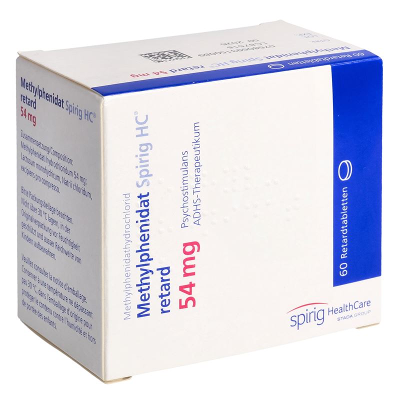 METHYLPHENIDAT Spirig HC Ret Tabl 54 mg Ds 60 Stk
