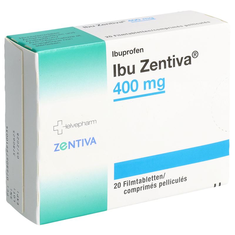 IBU Zentiva Filmtabl 400 mg 20 Stk
