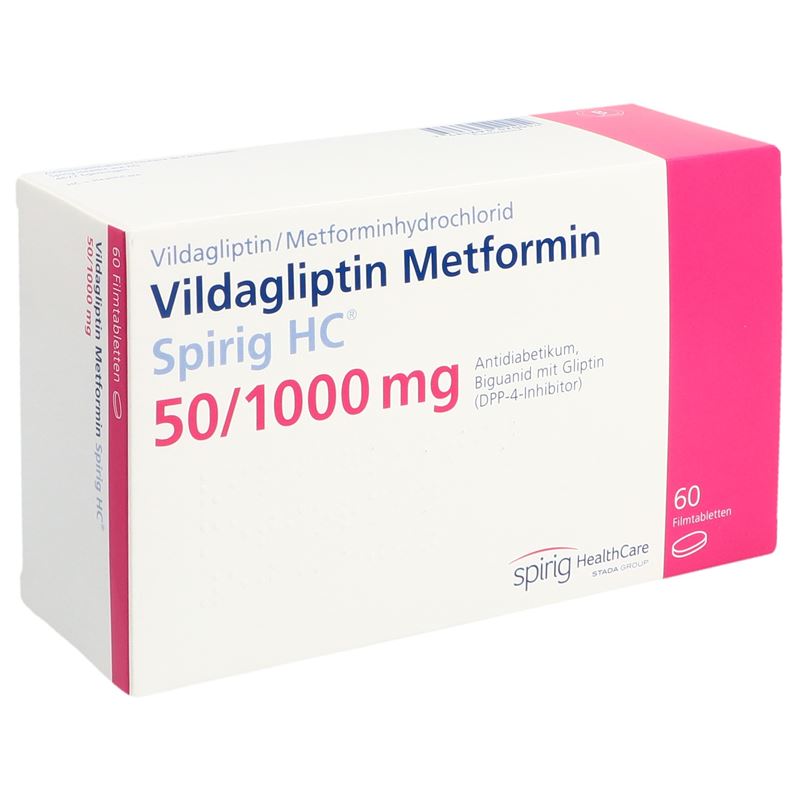 VILDAGLIPTIN Metformin Spirig HC 50/1000mg 60 Stk
