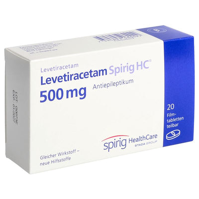 LEVETIRACETAM Spirig HC Filmtabl 500 mg 20 Stk
