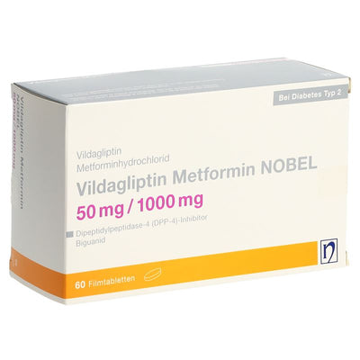 VILDAGLIPTIN Metformin NOBEL 50/1000 mg 60 Stk