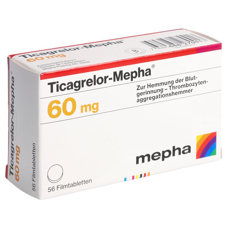 TICAGRELOR Mepha Filmtabl 60 mg 56 Stk