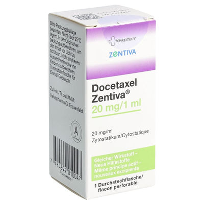 DOCETAXEL Zentiva Inf Konz 20 mg/1ml (n) Durchstf