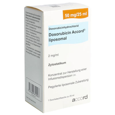 DOXORUBICIN Accord liposomal Inf Konz 50 mg/25ml