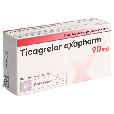 TICAGRELOR axapharm Filmtabl 90 mg 56 Stk