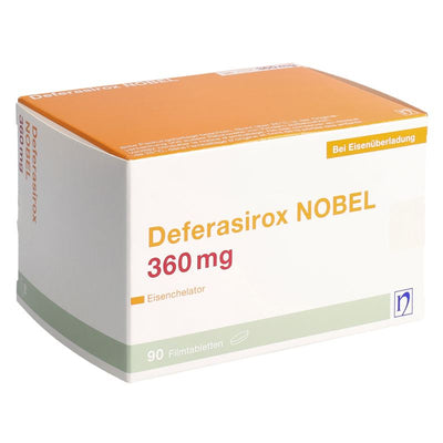 DEFERASIROX NOBEL Filmtabl 360 mg 90 Stk