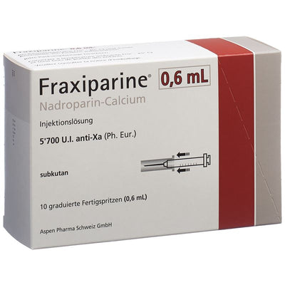 FRAXIPARINE 0.6 ml Inj Lös 10 Fertspr 0.6 ml