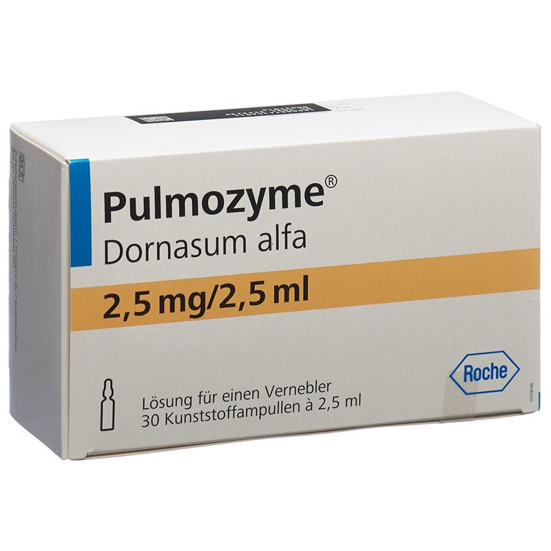 PULMOZYME Inhal Lös 2.5 mg 30 Amp 2.5 ml
