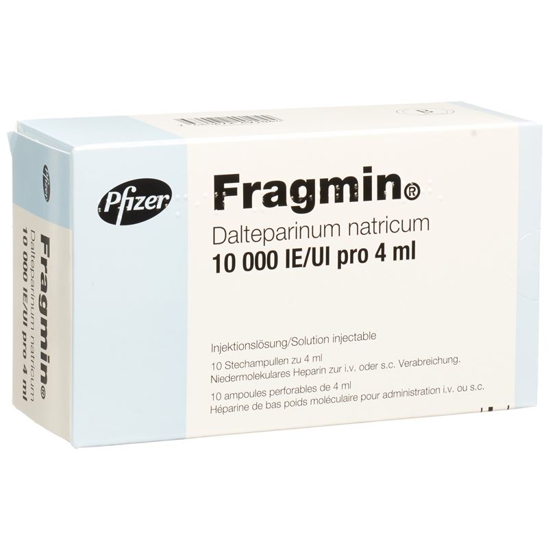 FRAGMIN Inj Lös 10000 IE/4ml 10 Durchstf 4 ml