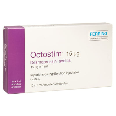 OCTOSTIM Inj Inf Präp 15 mcg/ml 10 Fl 1 ml