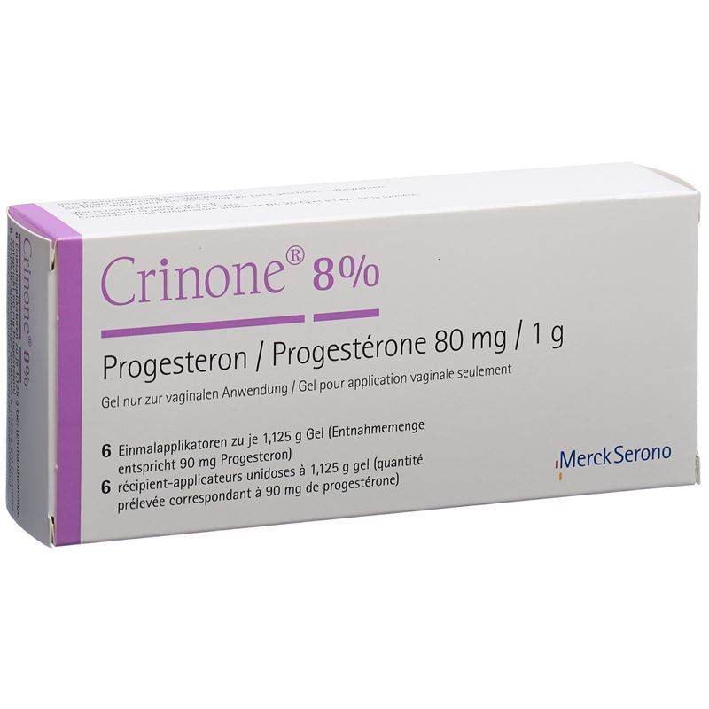CRINONE Vag Gel 8 % 6 Monodos 1.125 g