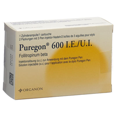 PUREGON Inj Lös 600 IE für Pen Amp