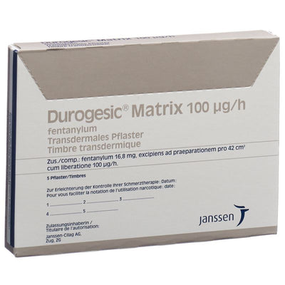 DUROGESIC Matrixpfl 100 mcg/h Btl 5 Stk