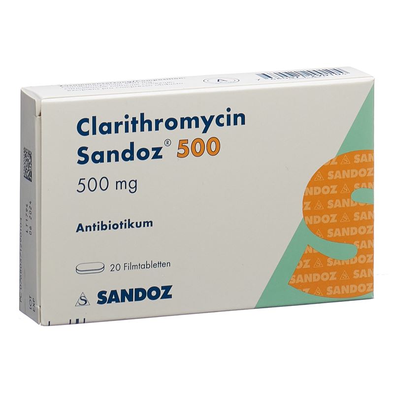 CLARITHROMYCIN Sandoz Filmtabl 500 mg 20 Stk
