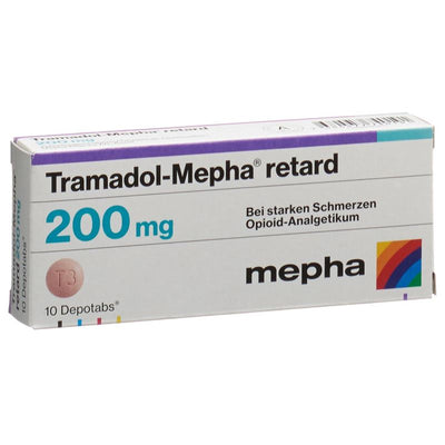 TRAMADOL Mepha retard Ret Tabl 200 mg 10 Stk