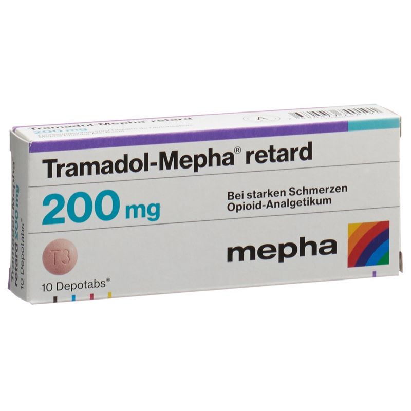 TRAMADOL Mepha retard Ret Tabl 200 mg 10 Stk