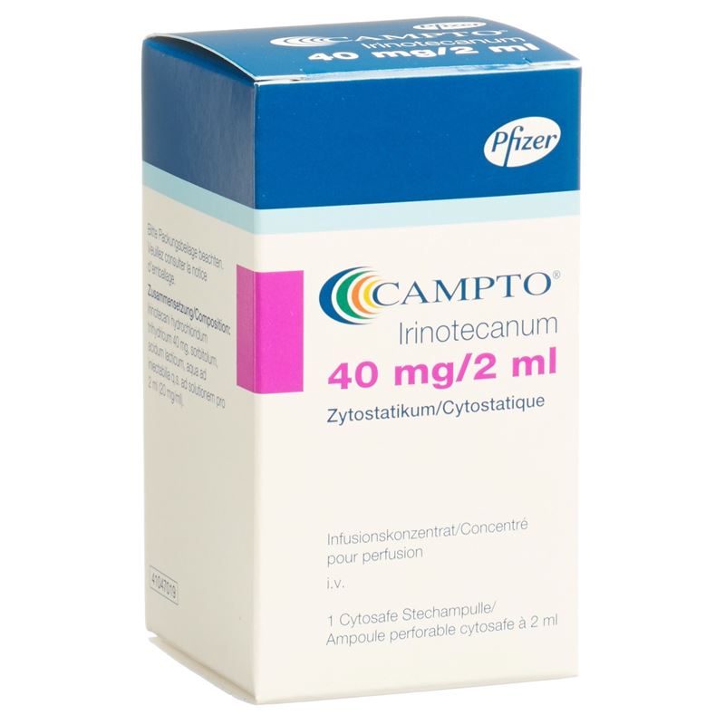 CAMPTO Inf Konz 40 mg/2ml Cytosafe 2 ml