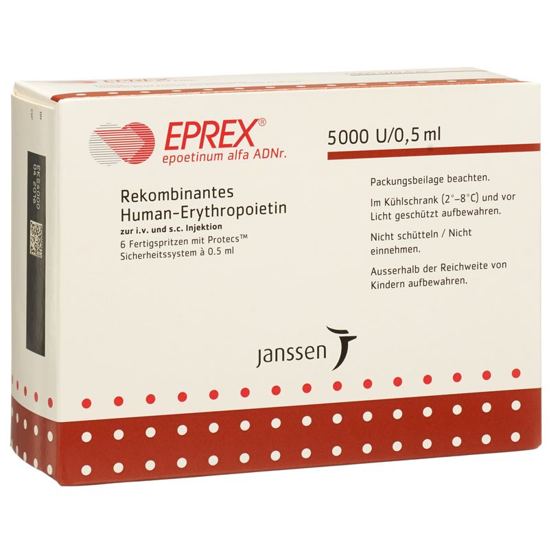 EPREX 5000 IE/0.5ml (Protecs) 6 Fertspr 0.5 ml
