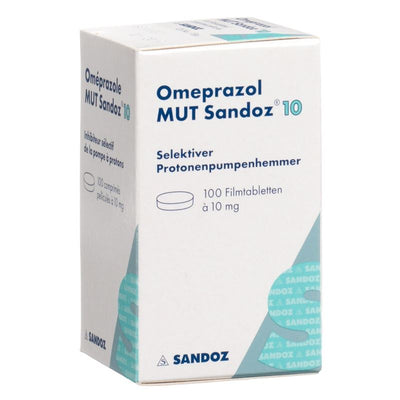 OMEPRAZOL MUT Sandoz Filmtabl 10 mg Ds 100 Stk