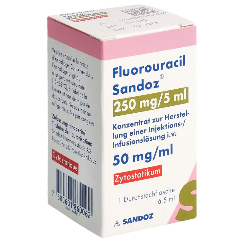 FLUOROURACIL Sandoz 250 mg/5ml Durchstf 5 ml