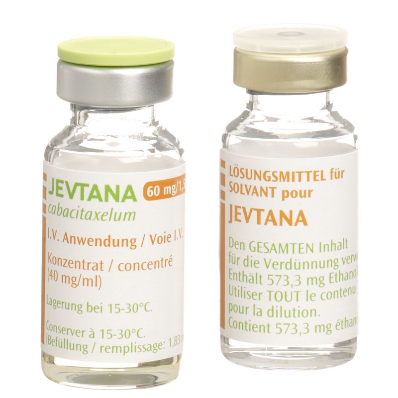 JEVTANA Inf Konz 60 mg/1.5ml c Solv Durchstf