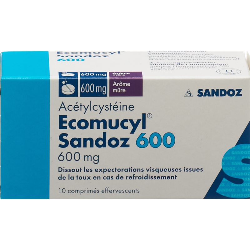 ECOMUCYL Sandoz Brausetabl 600 mg 10 Stk - PICBACKTOP