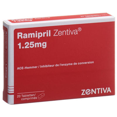 RAMIPRIL Zentiva Tabl 1.25 mg 20 Stk