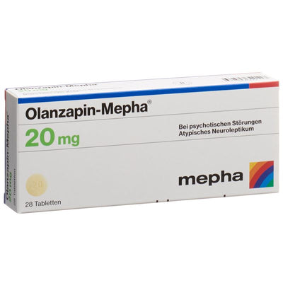 OLANZAPIN Mepha Tabl 20 mg 28 Stk