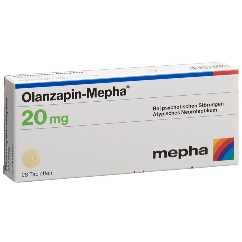 OLANZAPIN Mepha Tabl 20 mg 28 Stk