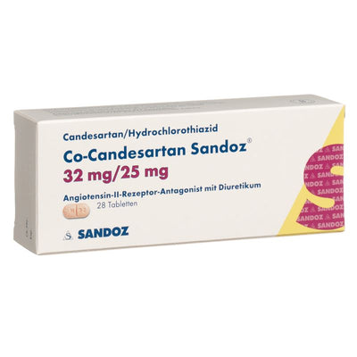 CO-CANDESARTAN Sandoz Tabl 32/25 mg 28 Stk