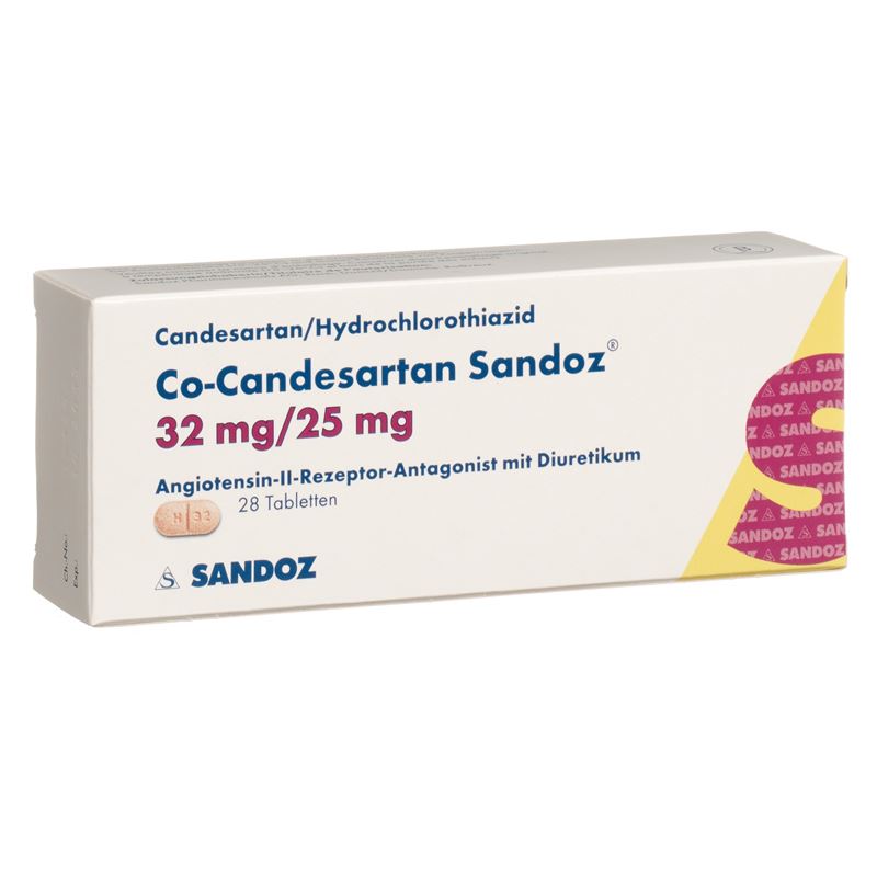 CO-CANDESARTAN Sandoz Tabl 32/25 mg 28 Stk