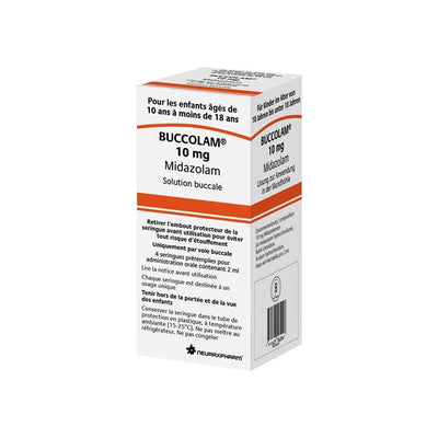 BUCCOLAM Lös 10 mg/2ml buccal Fertspr 4 Stk