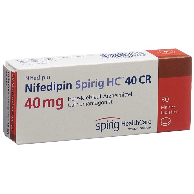 NIFEDIPIN Spirig HC CR Ret Tabl 40 30 Stk