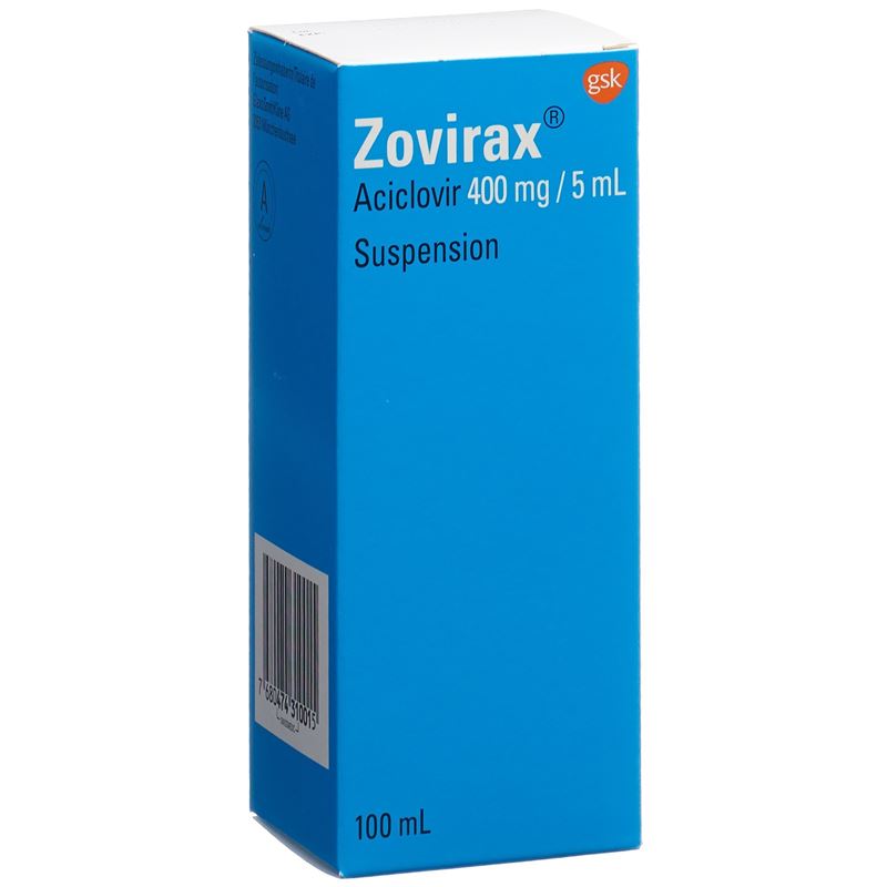 ZOVIRAX Susp 400 mg/5ml Fl 100 ml