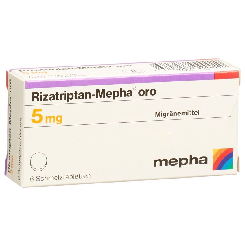 RIZATRIPTAN Mepha oro Schmelztabl 5 mg 6 Stk