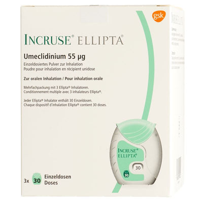 INCRUSE ELLIPTA Inh Plv 55 mcg 3 x 30 Dos