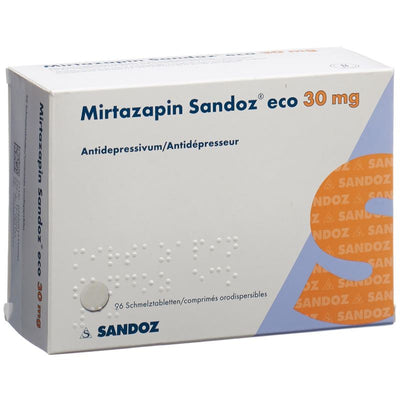 MIRTAZAPIN Sandoz eco Schmelztabl 30 mg 96 Stk