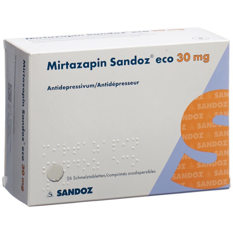 MIRTAZAPIN Sandoz eco Schmelztabl 30 mg 96 Stk