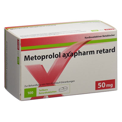 METOPROLOL Axapharm Ret Tabl 50 mg 100 Stk