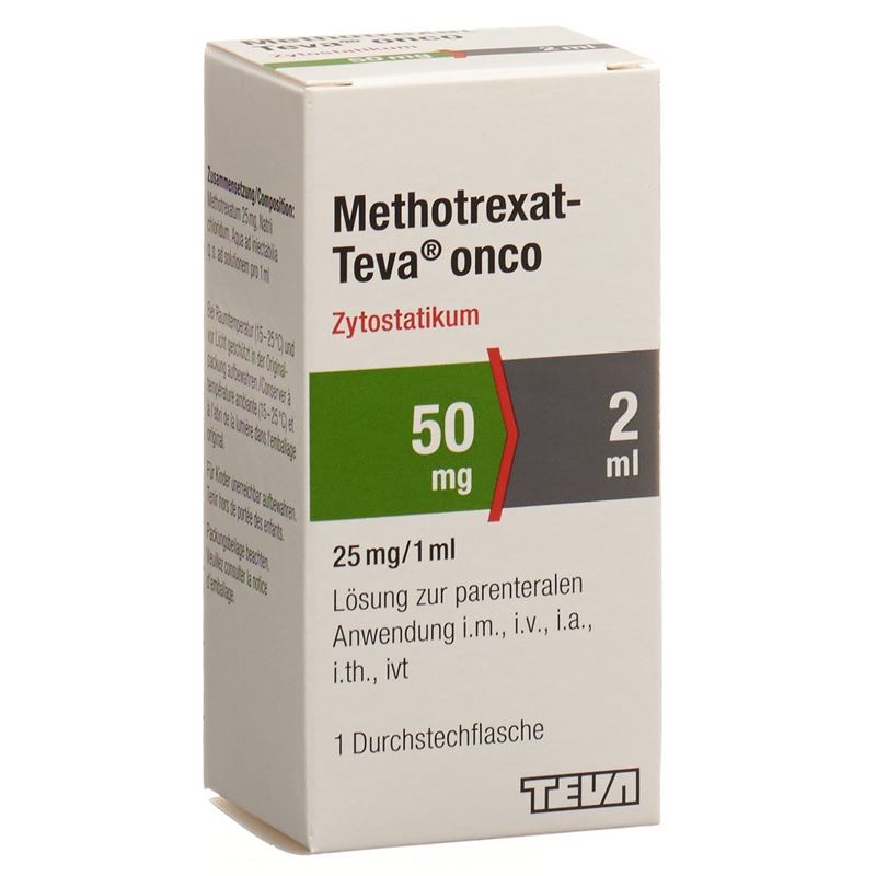 METHOTREXAT Teva onco 50 mg/2ml Durchstf 2 ml