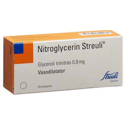 NITROGLYCERIN Streuli Kaukaps 0.8 mg 30 Stk