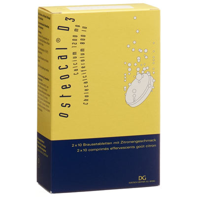 OSTEOCAL D3 Brausetabl 1200/800 Ds 20 Stk