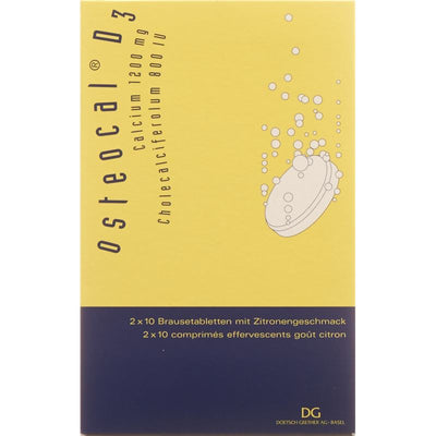 OSTEOCAL D3 Brausetabl 1200/800 20 Stk - PICFRONT