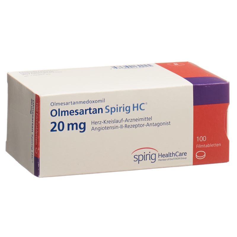 OLMESARTAN Spirig HC Filmtabl 20 mg 100 Stk